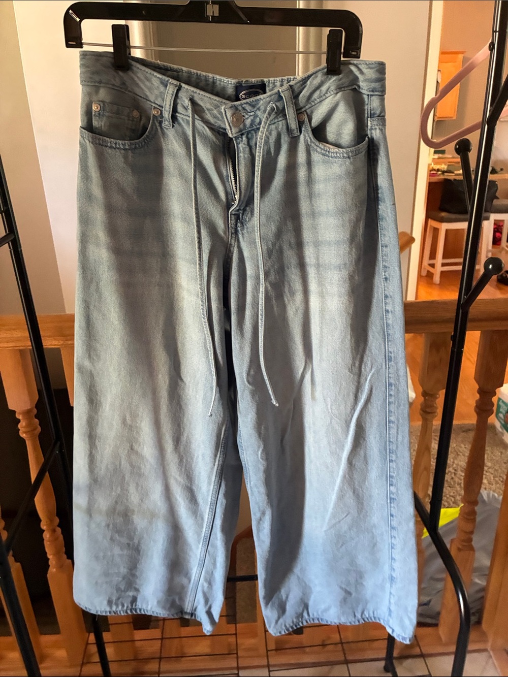 Scoop Relaxed Wide-Leg Women's Jeans in Light Blue